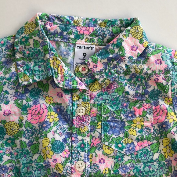 Neon Floral Baby Girl Bundle Size 9 month - Picture 3 of 6